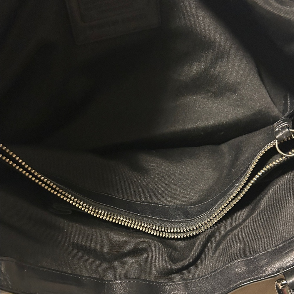 Coach Black Leather Shoulder Bag - Picture 7 of 8